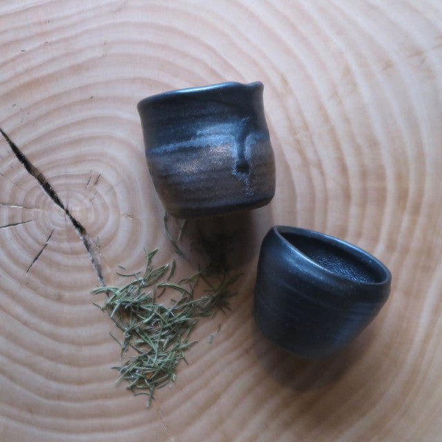 handcrafted pair of pottery tea mugs - FOUND&MADE handcrafted pair of pottery tea mugs - FOUND&MADE