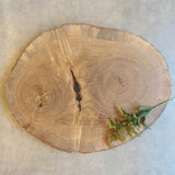 handcrafted reclaimed round oak serve board - FOUND&MADE handcrafted reclaimed round oak serve board - FOUND&MADE