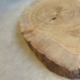 handcrafted reclaimed round oak serve board - Found&Made handcrafted reclaimed round oak serve board - Found&Made