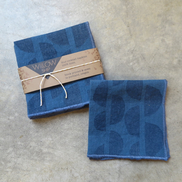 hand block print napkins by Willowship - FOUND&MADE  hand block print napkins by Willowship - FOUND&MADE