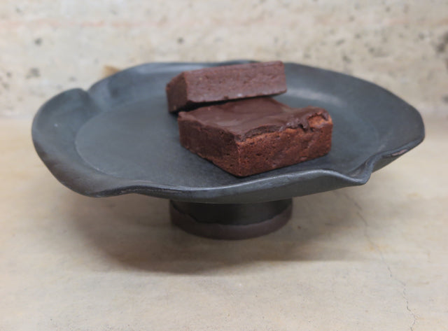 wabisabi cake plate by Beanpole Pottery - FOUND&MADE wabisabi cake plate by Beanpole Pottery - FOUND&MADE