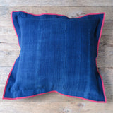 indigo blue flange - one of a kind pillow indigo blue flange - one of a kind pillow