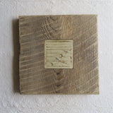 artisan ocean tile with handcrafted frame artisan ocean tile with handcrafted frame
