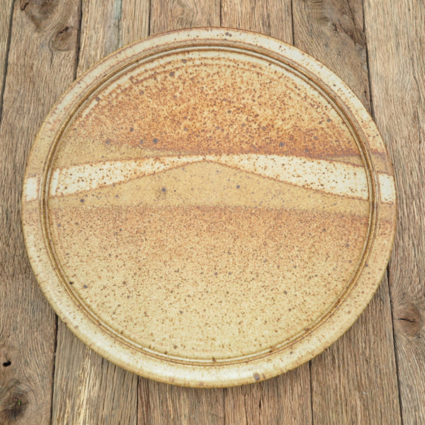 vintage stoneware neutral plate vintage stoneware neutral plate