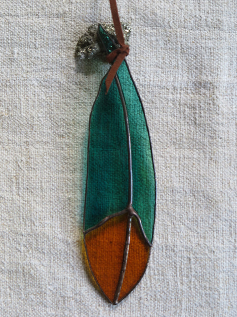 garden classic glass feather - Colin Adrian Glass garden classic glass feather - Colin Adrian Glass
