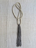 handmade suede tassel necklace - Amy Weber Design handmade suede tassel necklace - Amy Weber Design