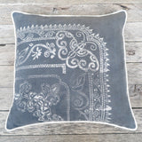 artisan made batik one of a kind pillow - FOUND&MADE  artisan made batik one of a kind pillow - FOUND&MADE