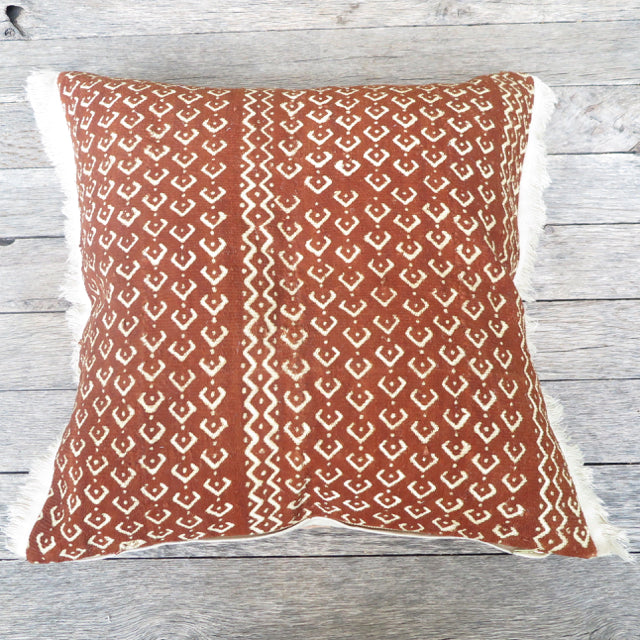 modern graphic mudcloth one of a kind pillow -FOUND&MADE modern graphic mudcloth one of a kind pillow -FOUND&MADE
