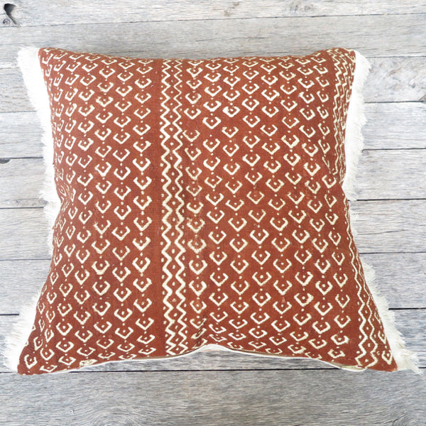 modern graphic mudcloth one of a kind pillow -FOUND&MADE modern graphic mudcloth one of a kind pillow -FOUND&MADE