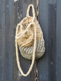 handmade pale indigo market bag by KKIBO - FOUND&MADE handmade pale indigo market bag by KKIBO - FOUND&MADE