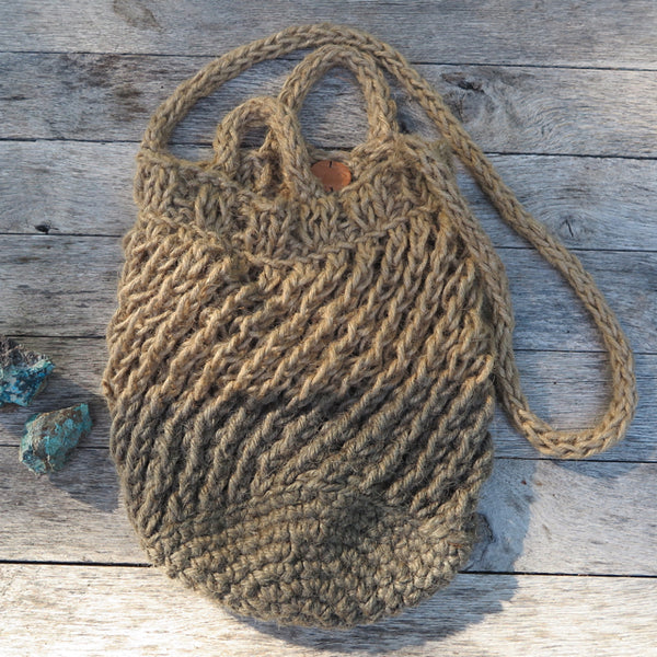handmade pale indigo market bag by KKIBO - FOUND&MADE handmade pale indigo market bag by KKIBO - FOUND&MADE