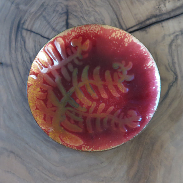 enamel artisan leaf dish - FOUND&MADE  enamel artisan leaf dish - FOUND&MADE