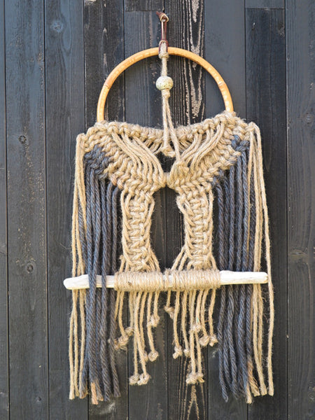 handknotted macrame dream catcher-KKIBO-FOUND&MADE  handknotted macrame dream catcher-KKIBO-FOUND&MADE