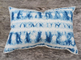 indigo hand dyed shibori one of a kind pillow - FOUND&MADE indigo hand dyed shibori one of a kind pillow - FOUND&MADE