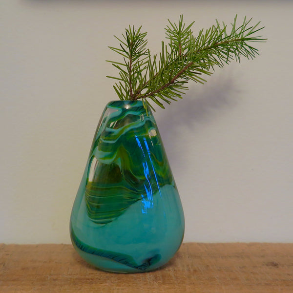handblown glass bud vase - FOUND&MADE