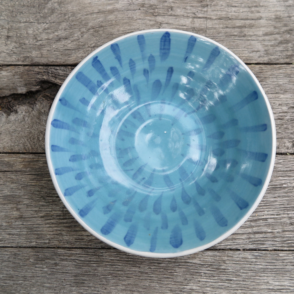 turquoise sundial bowl - FOUND&MADE 