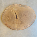 handcrafted reclaimed round oak serve board - Found&Made