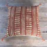 modern mud cloth tassel one of a kind pillow - FOUND&MADE 