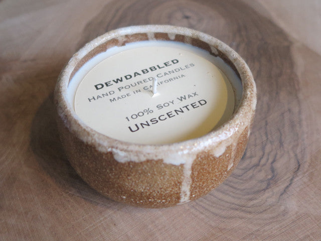 hand poured ceramic candle by Dewdabbled - FOUND&MADE
