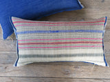 handmade linen stripe - one of a kind pillow