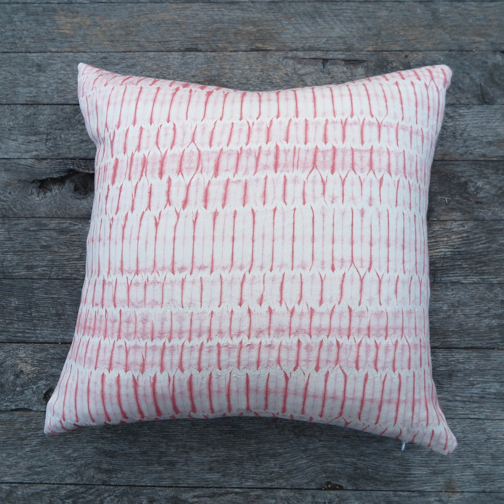 hand dyed shibori one of a kind pillow by Noon Design- FOUND&MADE