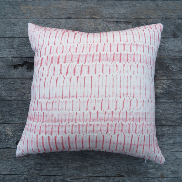 hand dyed shibori one of a kind pillow by Noon Design- FOUND&MADE