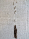 white agate tassel necklace - Amy Weber Design