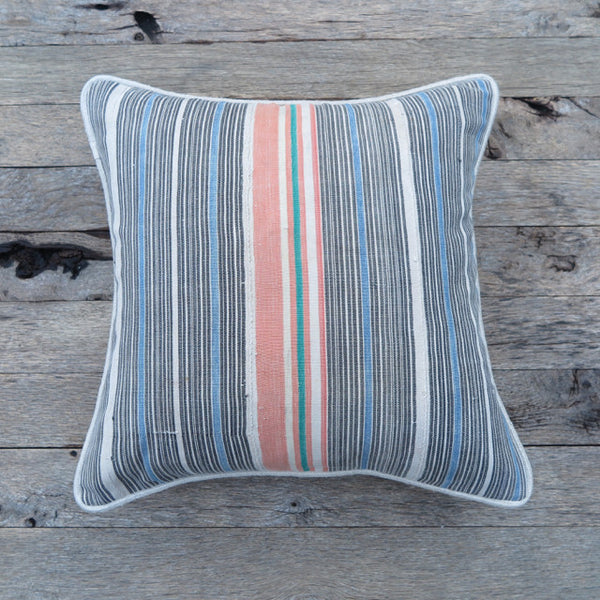 west coast stripe one of a kind pillow - FOUND&MADE 