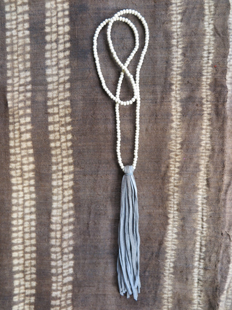 handmade suede tassel necklace - Amy Weber Design