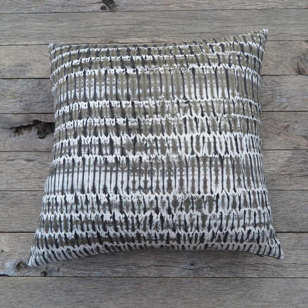 natural dye shibori one of a kind pillow-Noon Design - FOUND&MADE