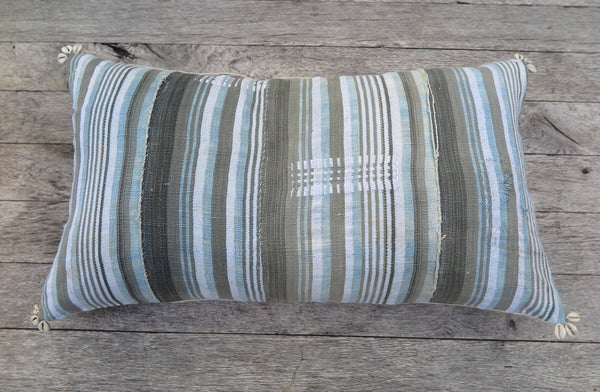 surf and sand stripe one of a kind pillow - FOUND&MADE 