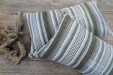 surf sand stripe - one of a kind pillow