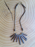 earthy bohemian leather necklace - Amy Weber Design - FOUND&MADE 