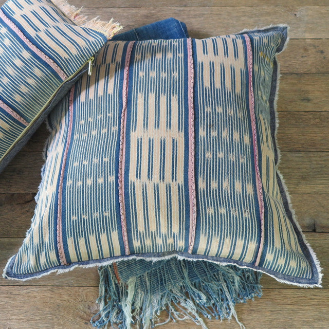 handmade bohemian one of a kind pillow - FOUND&MADE 