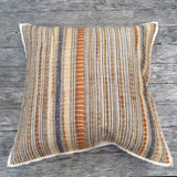 linen plaid selvedge one of a kind pillow - FOUND&MADE 